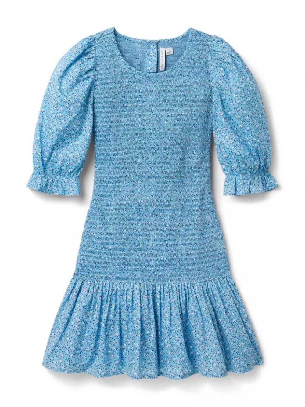 Janie and Jack The Anna Smocked Dress in Berry Ditsy Floral Size 10